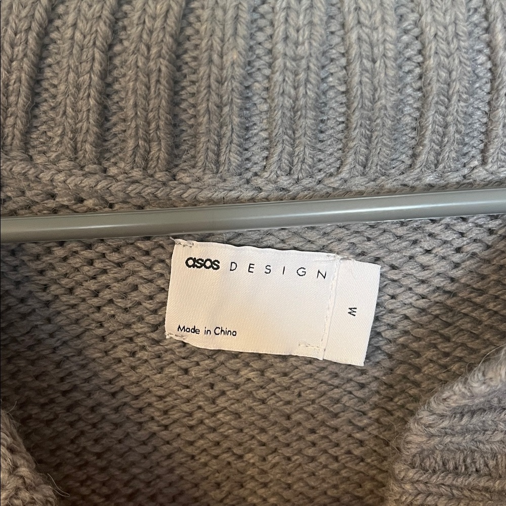 Grey button sweater from ASOS - Picture 3 of 9